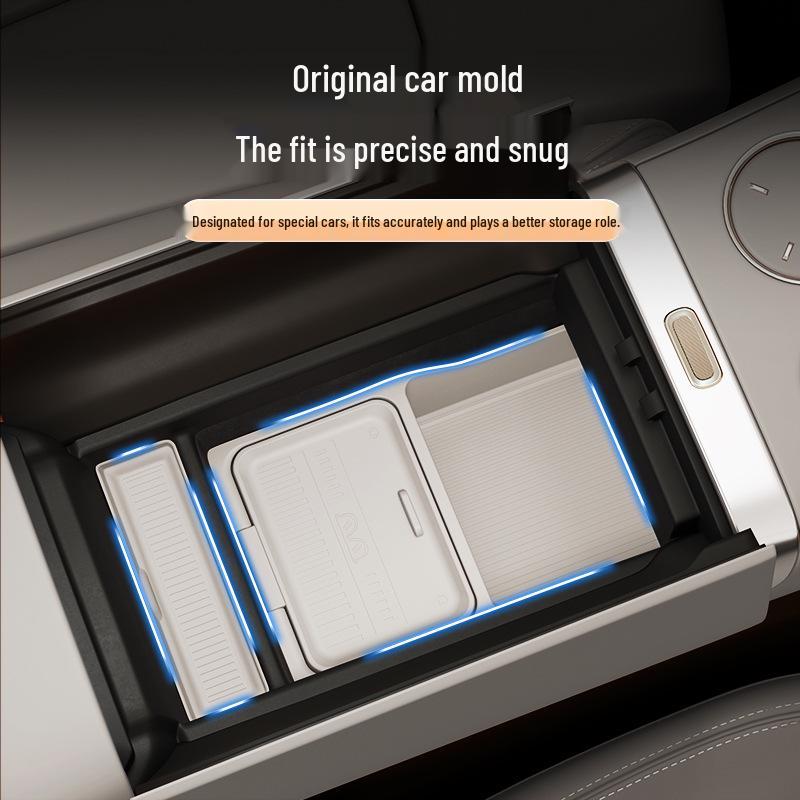 Xiaomi YU7 Armrest Box Silicone Pad & Storage Organizer for Car Interior