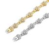 European and American 10mm Full Diamond Zircon Star Cross Bracelet, Elegant Men's Jewelry 2026
