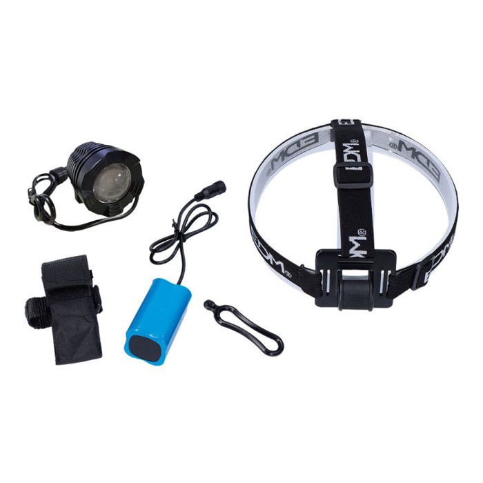 Torche De Vélo - EDM - Avant LED 180Lm - IP54 - 4 Piles Incluses - Support Guidon