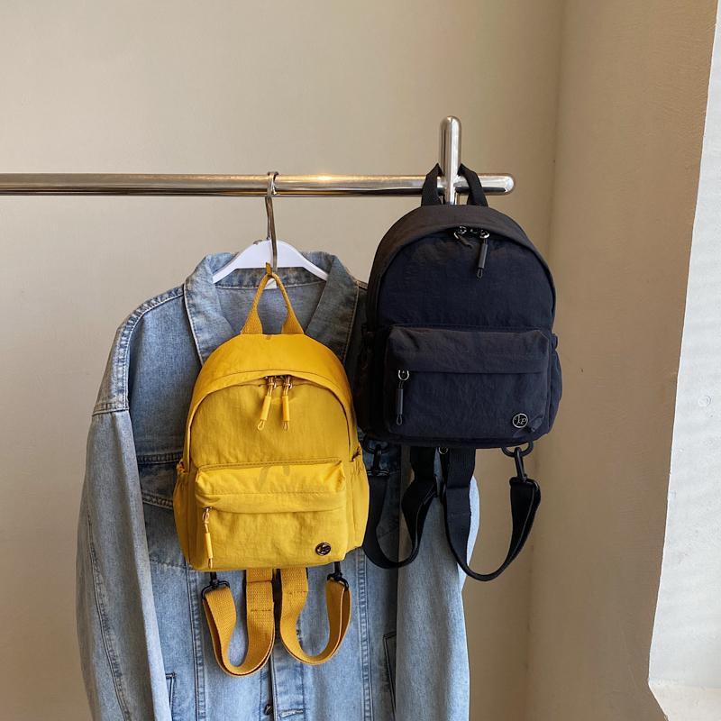 Backpack Women's Multi-use Single-shoulder Lightweight Solid Color Mini Backpack Sport Chest Bag