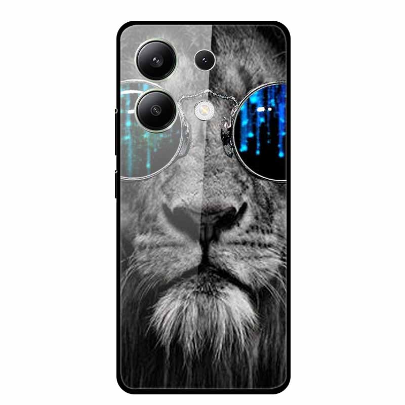 For Xiaomi Redmi Note 13 5G Phone Case Soft Bumper Tempered Glass Hard Back Cover Case For Redmi Note 13 Pro Case Note13 Pro Bag