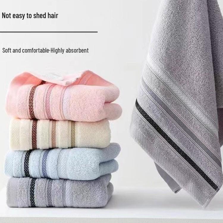 Extra Large Long-Staple Cotton Face Wash Towel - Thick, Soft, and Skin-Friendly