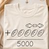 Loaves and Fishes T‑Shirt, Minimalist Faith Graphic Tee, Unisex Cotton, Multiple Colors