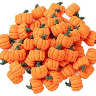 15/55Pcs Mini Resin Pumpkins Miniatures, Fake Fruit Vegetables for Thanksgiving Day Autumn Home DIY Craft Decoration Supplies