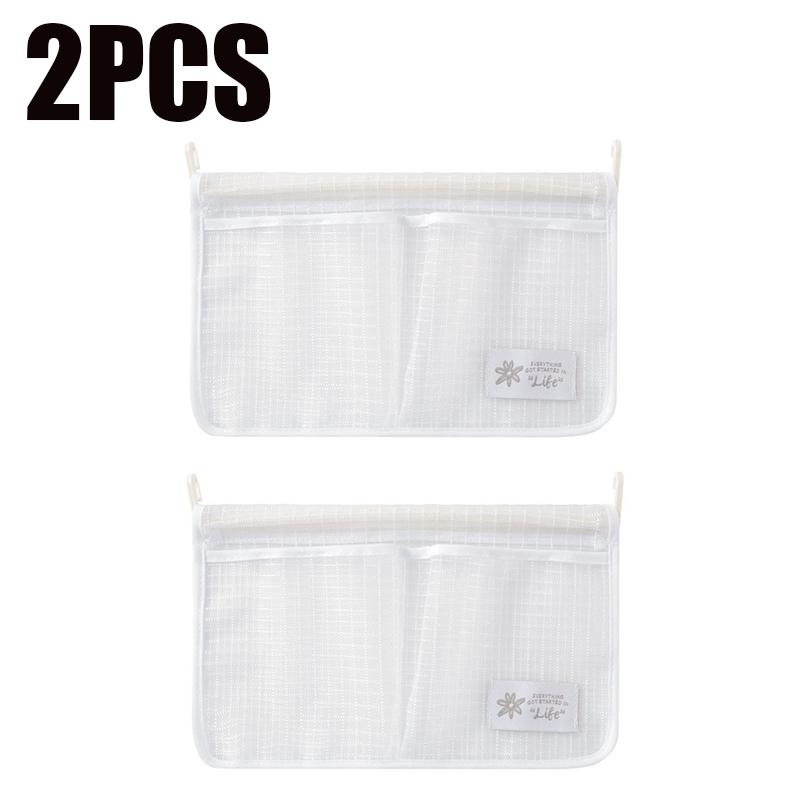 2PCS Refrigerator Storage Mesh Bag Hanging Net Pouch Fridge Categorized Storage Bags Washable Kitchen Sauce Packet Organizer
