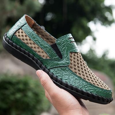 Newest Summer Breathable Sneakers Men Casual Shoes Lightweight Slip On Loafers Men Waterproof Outdoor Shoes Mesh Footwear
