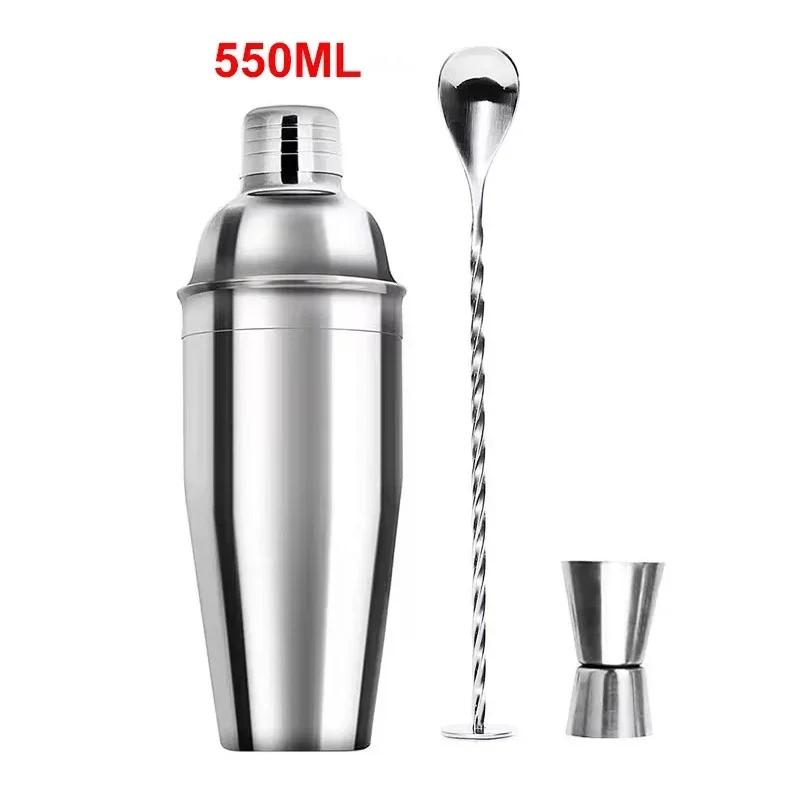 1/3pcs  Cocktail Shaker Stainless Steel Bartending Tools Margarita Mixer Drink Shaker Martini Sharker Bartender Bar Accessories