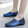 Summer Moccasin Beach Shoes Women Black Casual Weave Slip on Braided Blue Flats Sneakers Plus Size