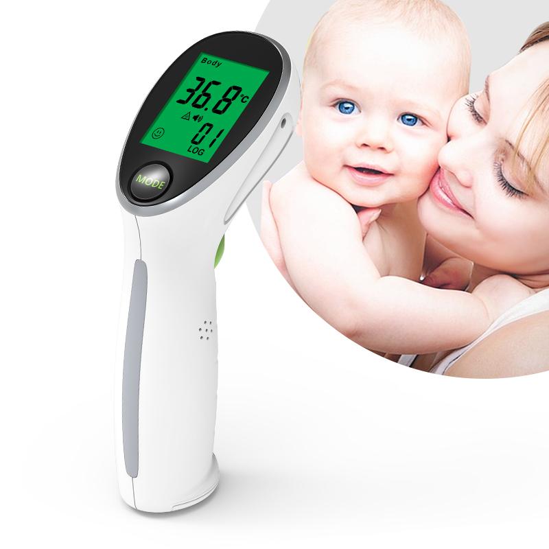Yonker Household Test Fever Non Contact Forehead Thermometer Medical Baby Kid Infrared Forehead No Touch IR Gun Thermometers Plastic