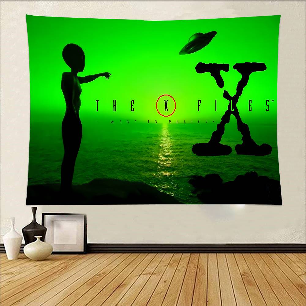 

The X Files Tapestry Wall Hanging Printed Polyester Tapestry INS Decoration Wall Decor 74x94cm(29x37in)