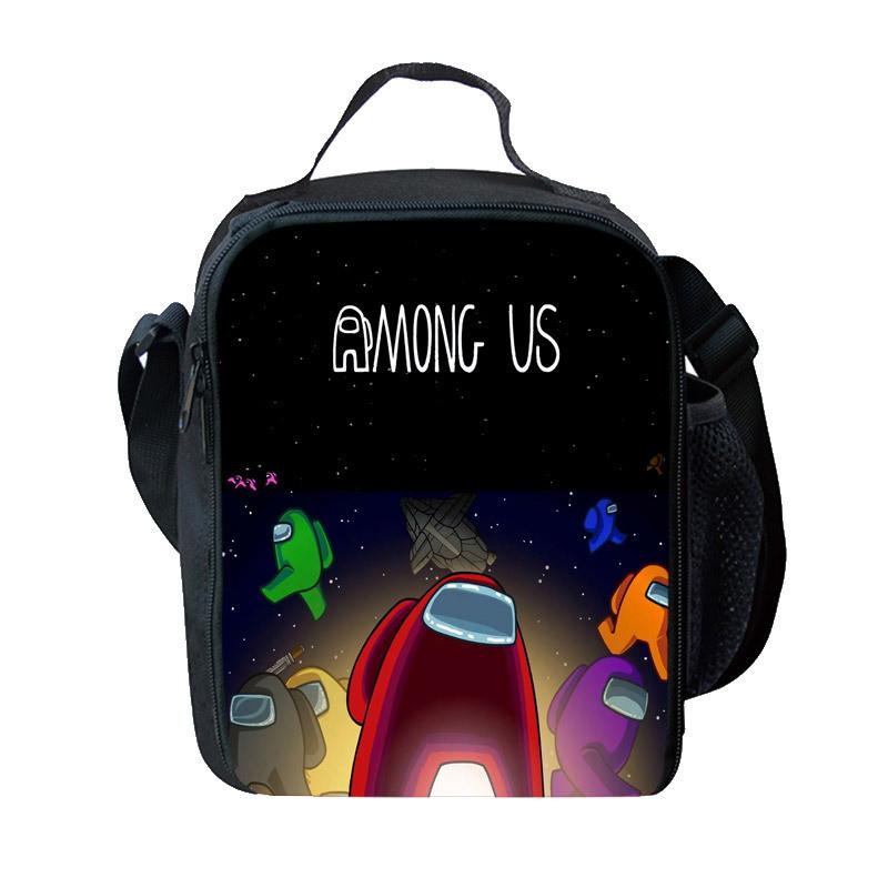Stilvolles und lustiges dreiteiliges Rucksack-Set für Kinder mit geometrischen Mustern