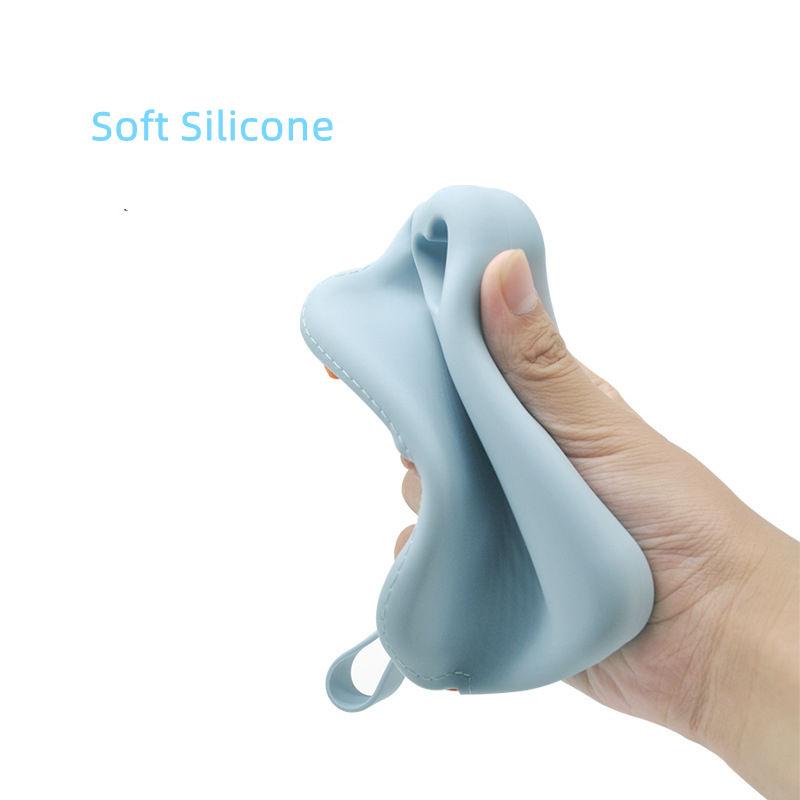 Silicone Dog Treat Pouch Pet Portable Dog Training Bag Zipper Closure Outdoor Convenient Feed Storage