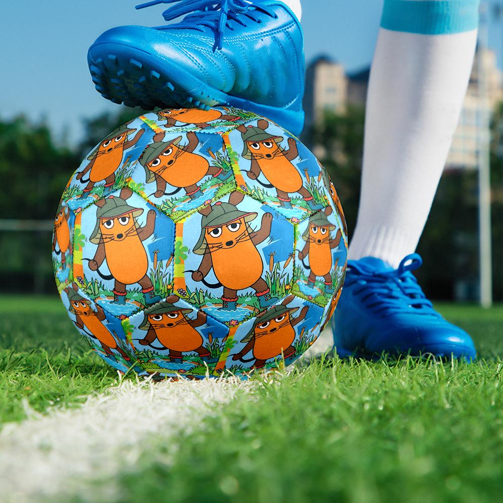 Die Maus Theme Size 5 Soccer Ball, Suitable for Both Indoor and Outdoor Matches, a Gift Suitable for Everyone.