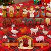 Christmas Advent Nativity Scene Religious Calendar 24 Days Christmas Nativity Scene Set Miniature Nativity Scene Ornament