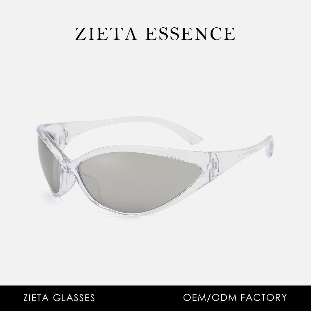 Street Punk Cat Eye Sunglasses Futuristic Runway Uv-Proof Sunglasses Glasses