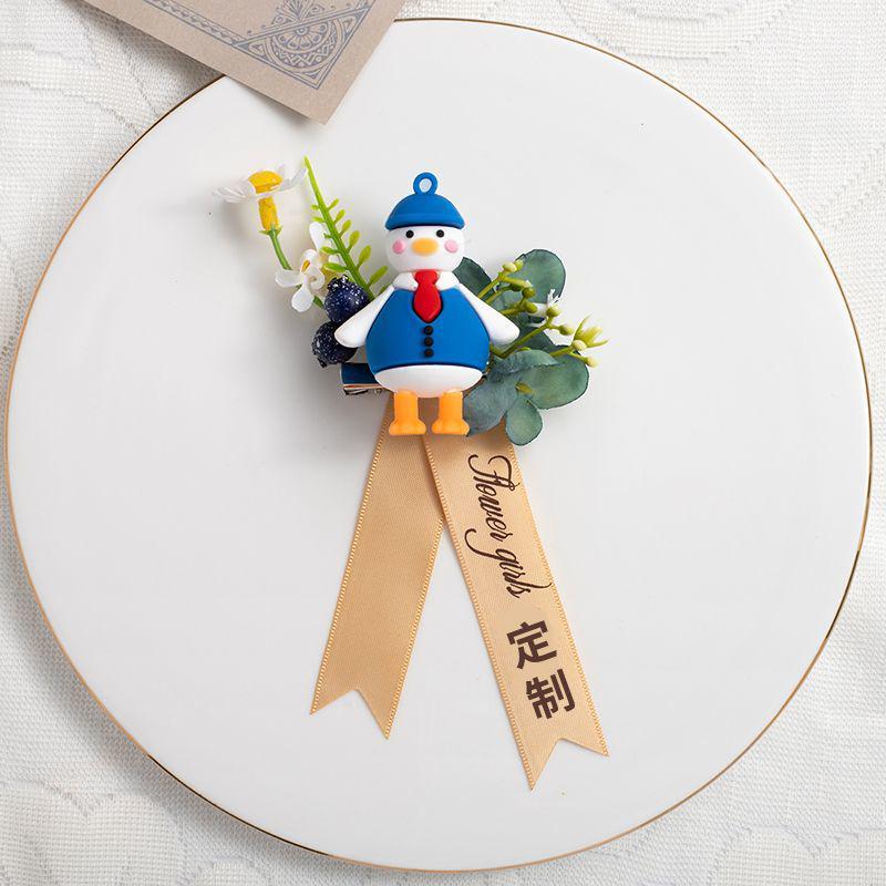 

Creative Children s Flower Wrist Corsage for Flower Girls, Nephews, and Nieces. Perfect for Birthdays, Weddings, Groomsmen, Bridesmaids, and Siblings. Cool Tie-Wearing Duck