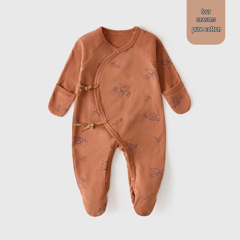 Butterfly Style Newborn Full Body Suit for Hands and Feet, Pure Cotton, Class A