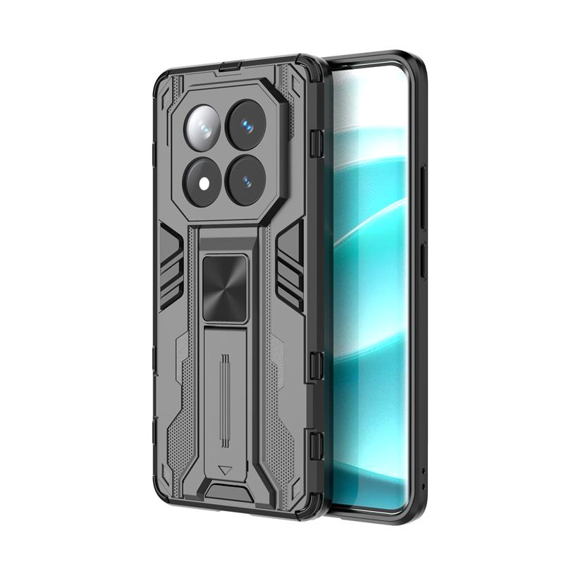 

Чехол для Xiaomi Redmi Note 14 Pro Plus 5G с автомобильным магнитным кольцом-держателем, бронированный противоударный чехол для Redmy Note 14 Pro+ с защитой объектива RM Note 14 Pro Plus чёрный