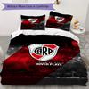 CA River Plate Pattern Bedding,Quilt Set Quilt Cover Pillowcase Home Birthday Gift(1 * duvet cover + 2 * pillowcase, without core)_lx