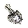 Angel Heart Pendant Top, Silver, for Women and Men