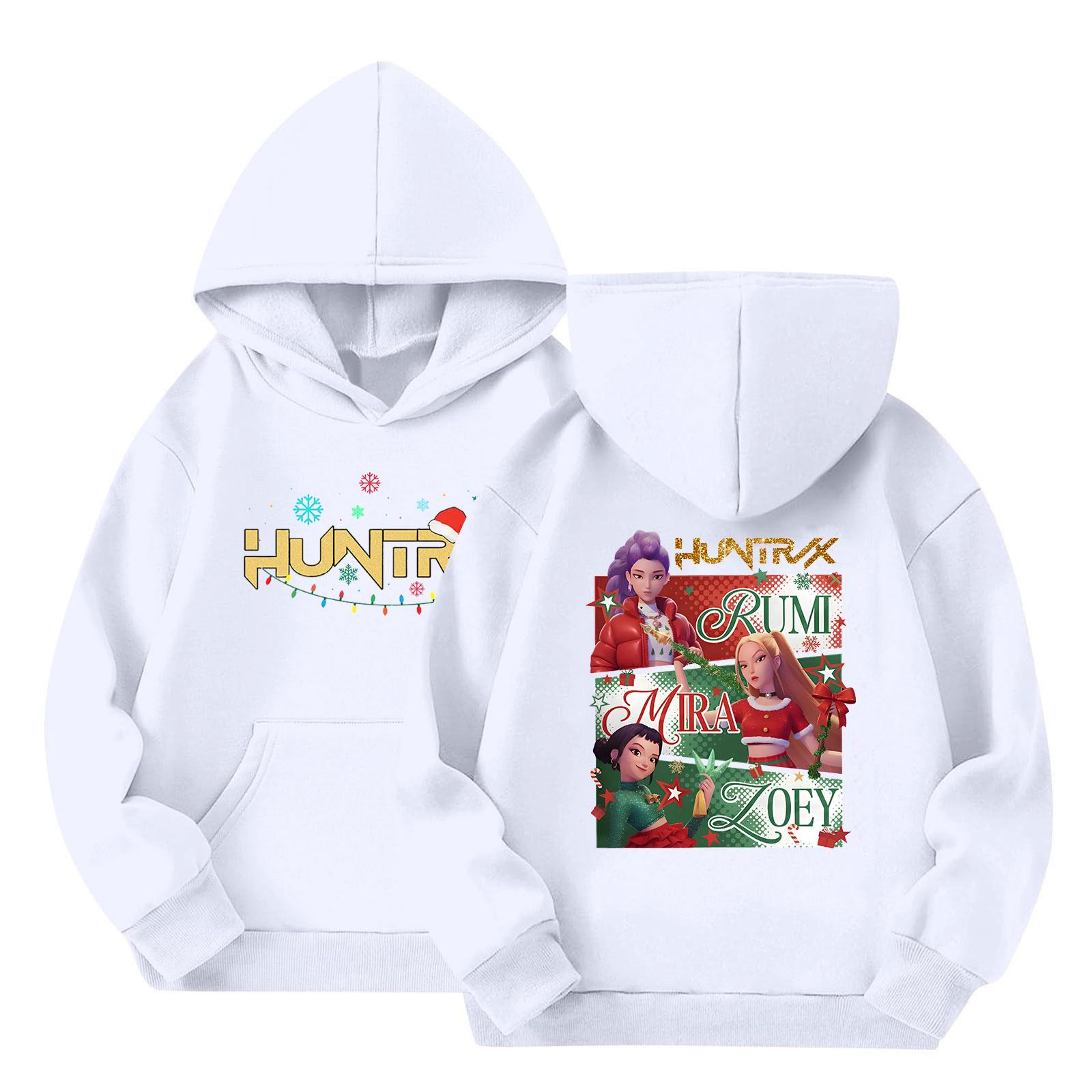 

Дитячий пуловер вільного крою з довгим рукавом, з капюшоном на шнурку та принтом літер 160 білий