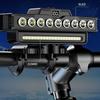 9 LED Bergfahrrad Nachtfahr Ausrüstung Scheinwerfer Mit Hupe Starkes Licht Weitreichend USB Lade Modell Einfach zu Installieren