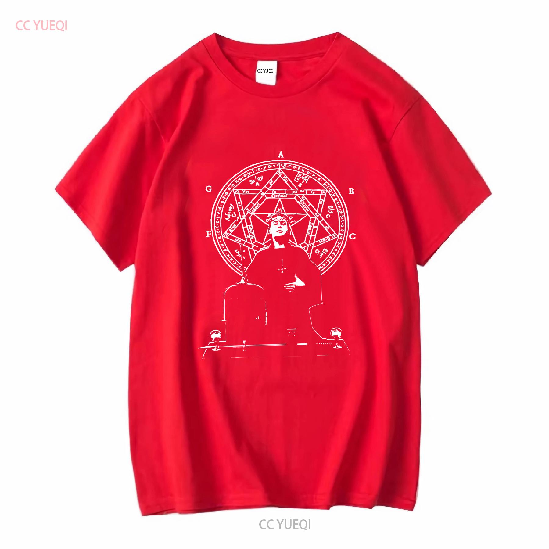 Aleister Crowley Ritual T Shirt Gothic Occult Magick Thelema Heptagram long or short sleeves vintage Washed S