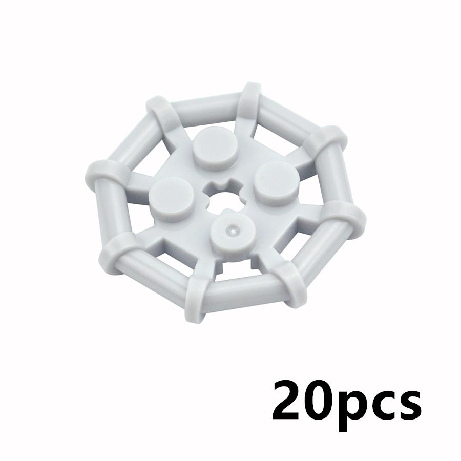 

20PCS Bricks 2X2 With Eight Bezels Plate 30033 75937 Building Blocks Parts Technial Bricks Kids Brain Educational Blocks Toys