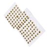 100Pcs Fishing Lure Eyes ThreeDimensional Sticky Lightweight Durable Fisheye Sticker for Making Fishing Bait(Gold )