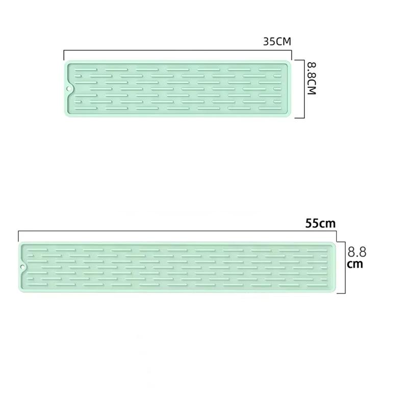 Küchen Silikon Wasserhahnmatte Tropfschutzpads Wasserhahn Wasserfänger Matte Spülbecken Ablaufpad Wasserdicht Rutschfest Bad Gadget