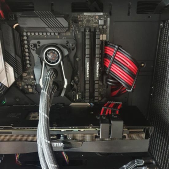 24Pcs/Set PP Cable Comb Reusable 6/8/24Pin Computer Power Cable Clamp Organizer Cord Management for Desktop