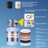 Filtro per rubinetto dell'acqua rotante a 360° per rubinetto della cucina domestica, mini rubinetto, purificatore per l'acqua del rubinetto, filtro a carboni attivi, cartuccia filtrante