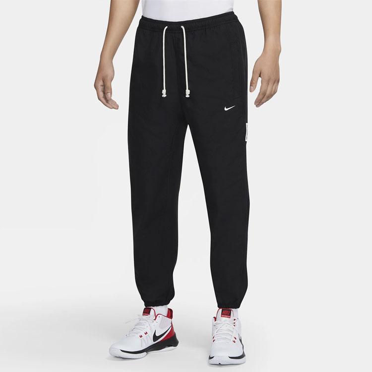 Nike Logo Print Elastic Waist Drawstring Sports Trousers Men Bottoms Black CK6826-010