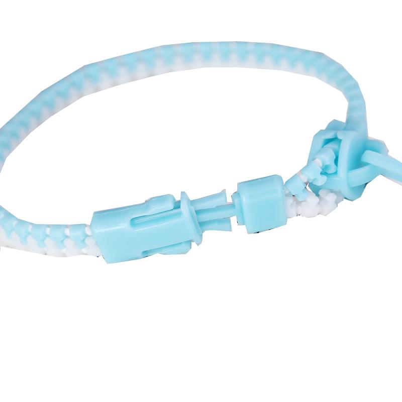 Candy Two-color Zipper Chain Bracelet Fidget Sensory Stress Relief Toys For Children With Autism Adults Anxiety Antistress Gifts