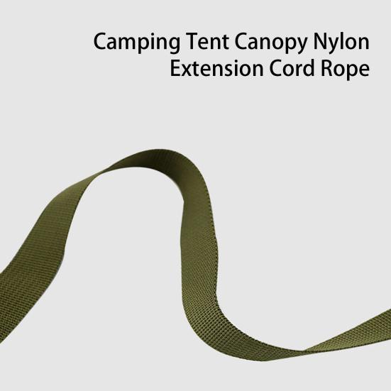 Nylon Extension Cord Good Load-bearing Wear Resistant Fasten Tape Design Easy To Install with Holes Multifunction Camping Nylon Extension Cord Rope