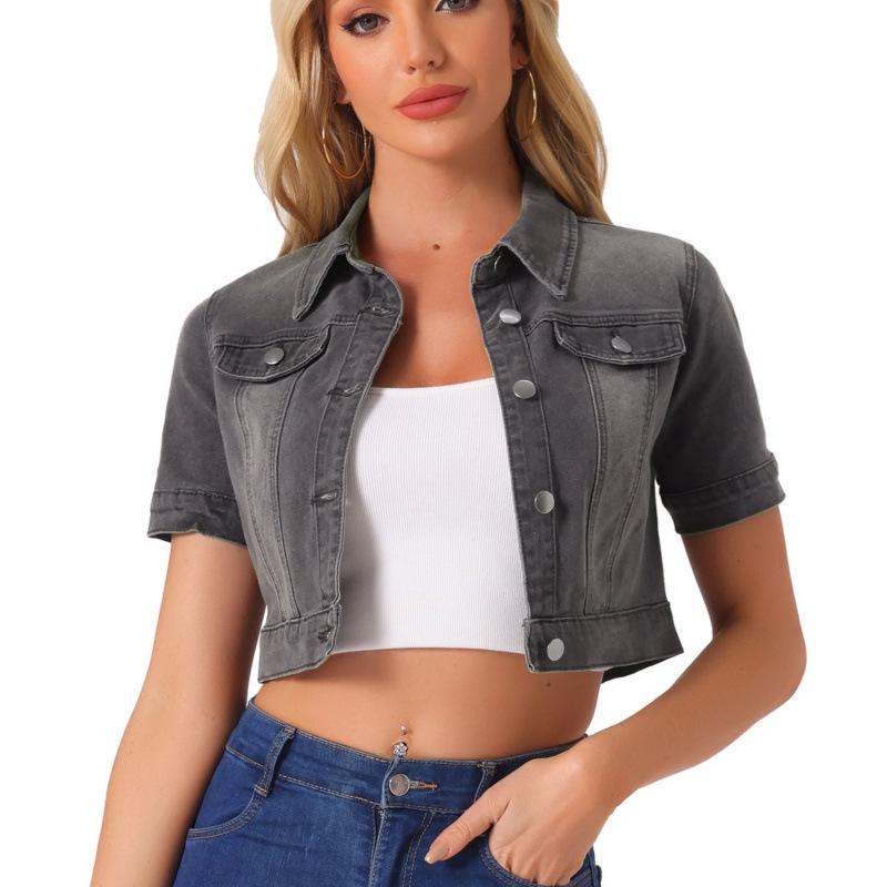 

Korean-European Style 2025 Women s Short Denim Jacket M