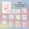 Hoshino Silver Watercolor Die-cut Stickers for DIY Collage and Phone Cases