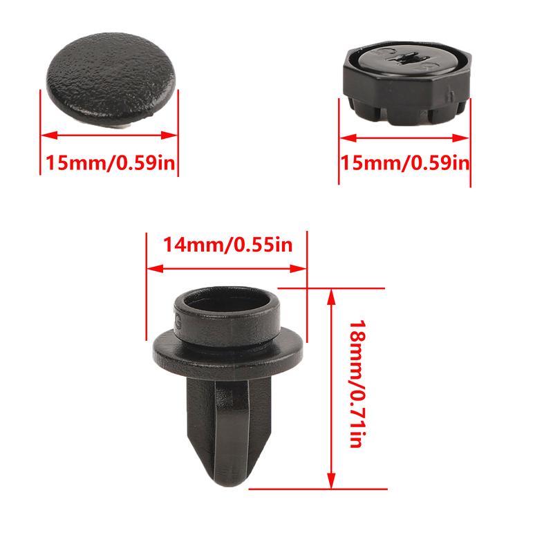 2-teiliges Heckklappen-Befestigungsset für Nissan Juke 2010- Reparatur-Hängeknöpfe & Innenraum-Clips für Gepäckabdeckung & Kofferraum