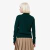[lacoste] Women's Cable Long Sleeve Polo Sweater AF207E-55NYZP