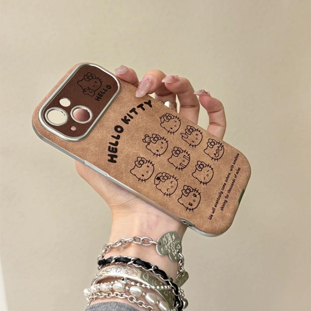 Cute Katie Expression Collection Suitable for IPhone16 Mobile Phone Case Apple 15 Protective Case 14 13 Fur Haired Soft Shell