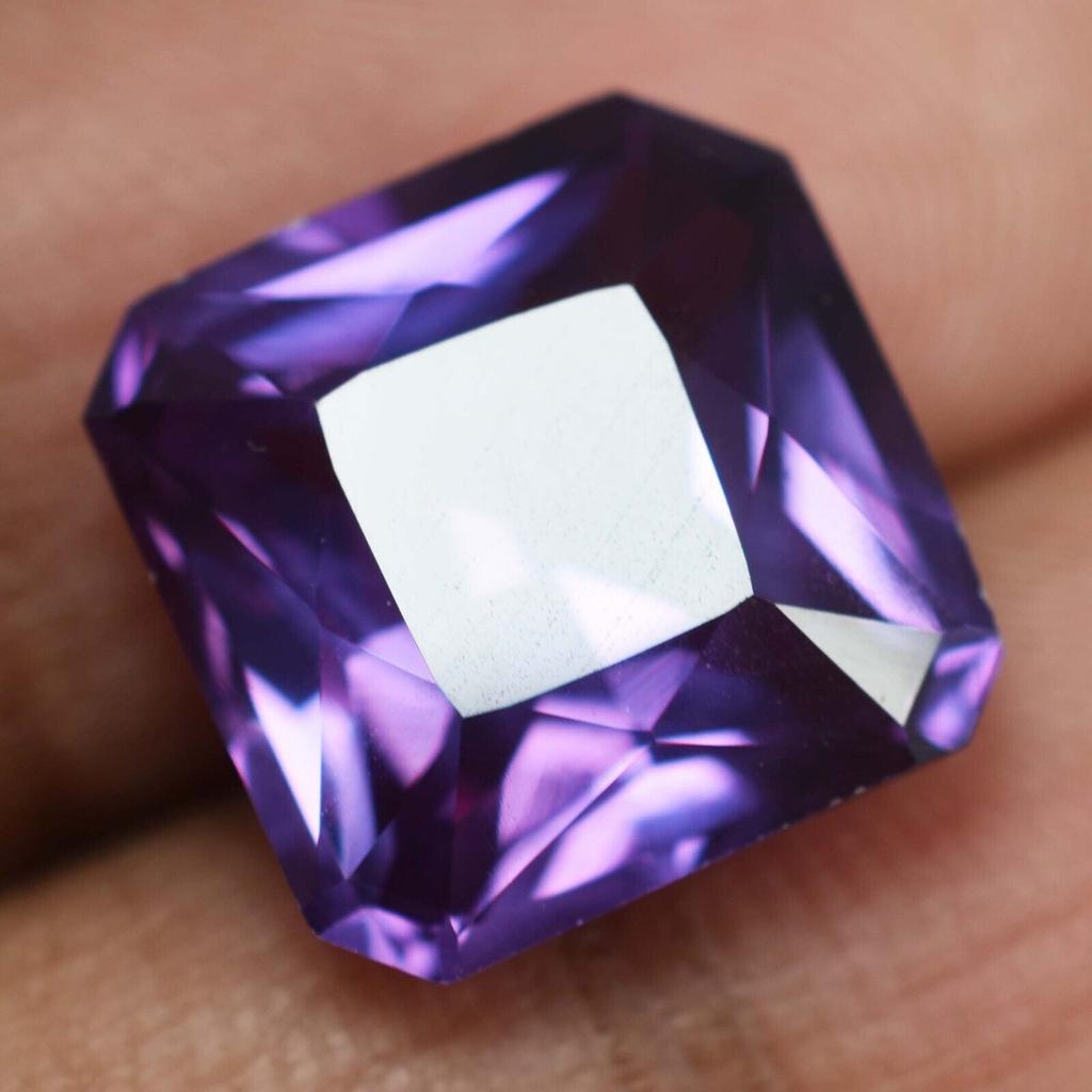 8.20 Ct Natural Color Change Alexandrite Square Stunning Certified Gemstone