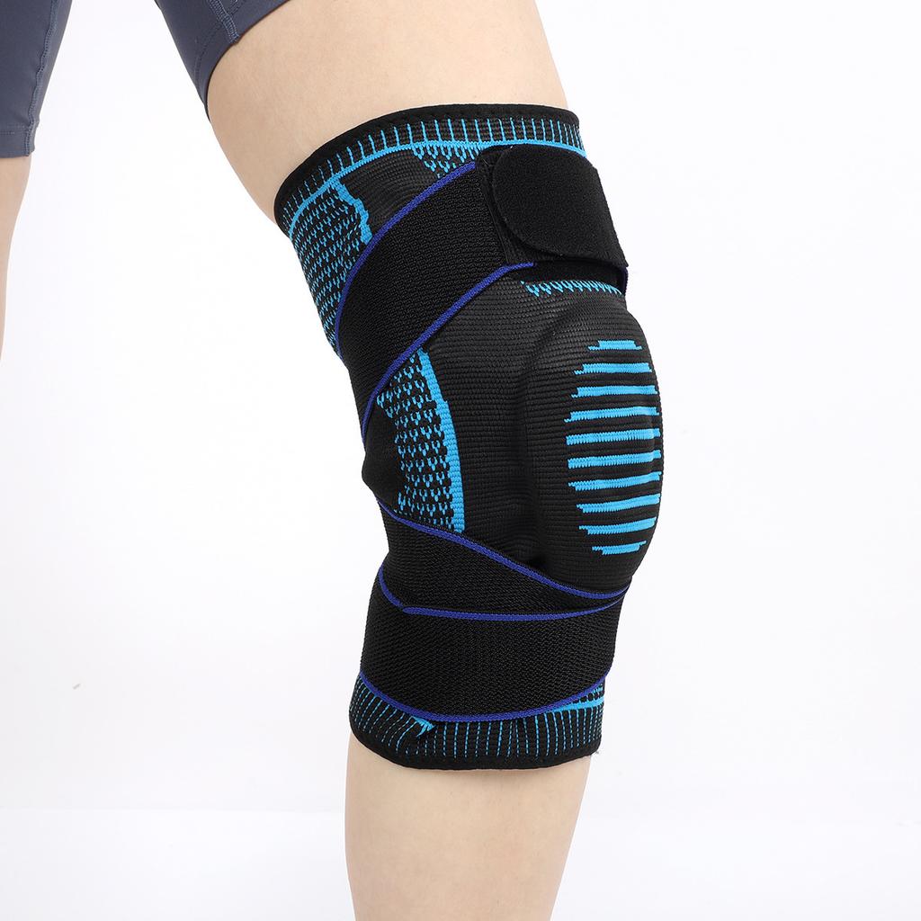 Sports Silicone Knee Pads Basketball Compression Straps Support Breathable Meniscus Joint Running Protective Gear