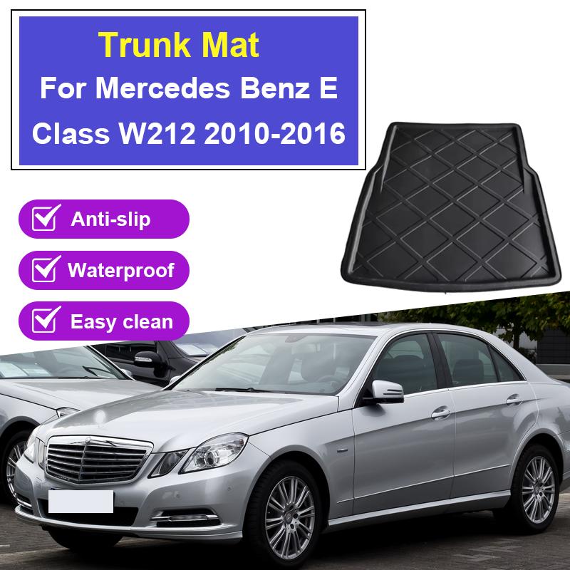 Car Rear Trunk Mat For Mercedes Benz E Class W212 2010-2016 Luggage Liner Tray Waterproof Floor Pad Space Carg Cover Accessories