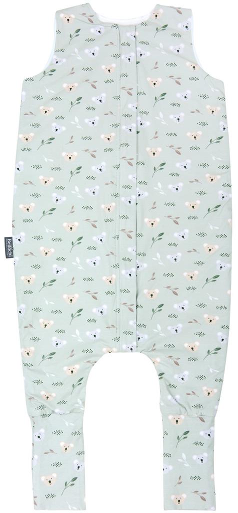 Double-sided Sleeping Bag with Feet for Kids 3-4 Years Old -mint Koala