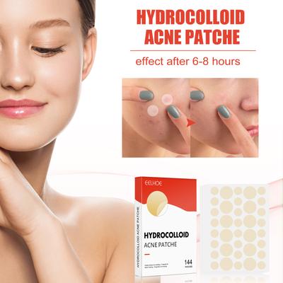 144cps/box Hydrocolloid Acne Patch Invisible Makeup Concealed Acne Patch Acne Cleansing Waterproof and Breathable Acne Repair Patch