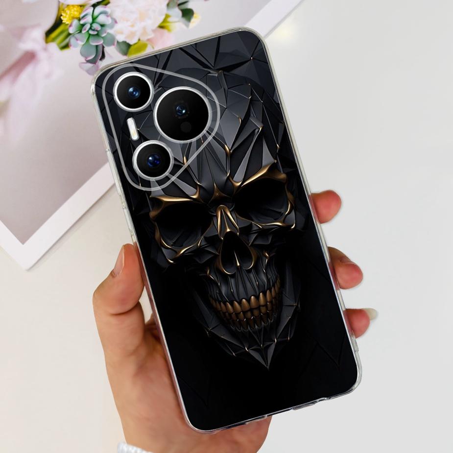 Für Huawei Pura 70 Hülle Niedliche Cartoon Bemalte Abdeckung Klare Silikon Handyhülle Für Huawei Pura 70 Pro Plus Pura70 Pro + Weiche Hülle