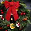 Large Size Christmas Tree Bow DIY Wreath Bow Home Decoration Red Velvet Bow  Wedding