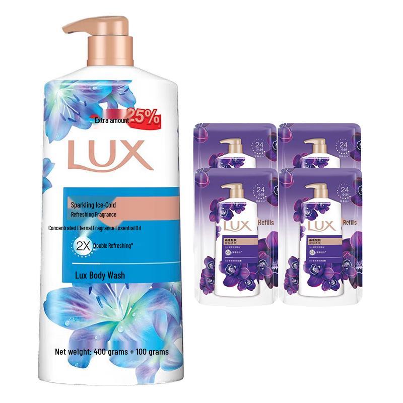 lux Shimmering Icy Cool Shower Milk & Gel Set