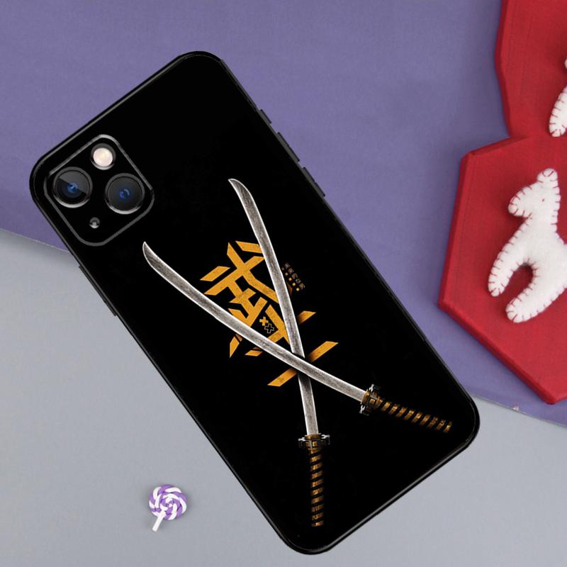 Warriors Katana Phone Case For iPhone Samsung Galaxy Redmi Xiaomi Oppo OnePlus Note S A 7 8 9 10 11 12 13 14 20 21 22 23 53 54 Pro Max Plus Ultra