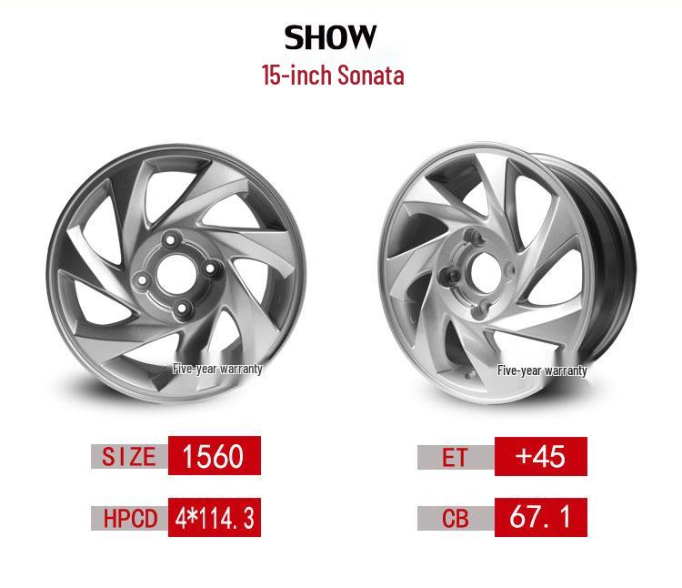 Compatible with Hyundai: Reina, Elantra, Sonata, Tucson - Aluminum & Steel Wheels, Tire Rims